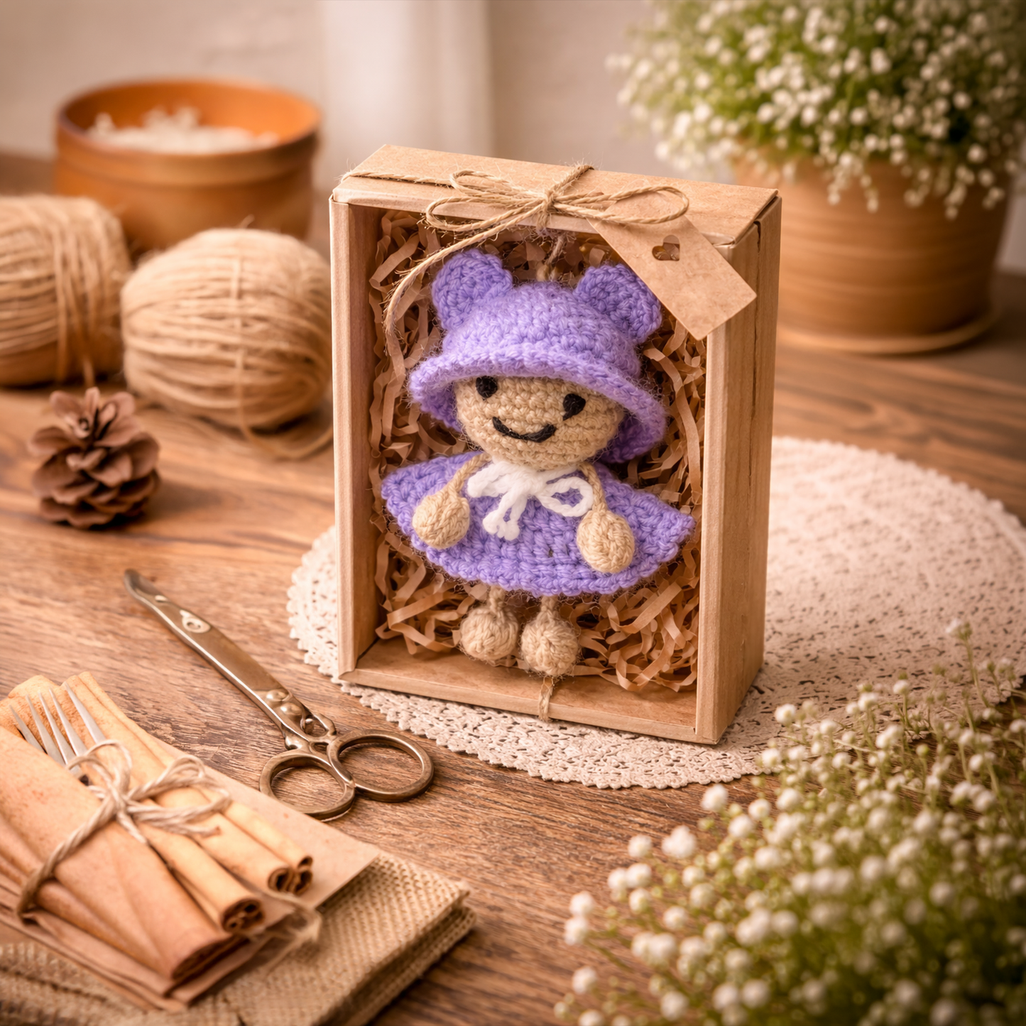 Crochet Doll Keychain