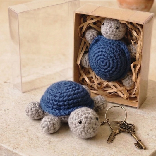 Turtle Crochet Keychain