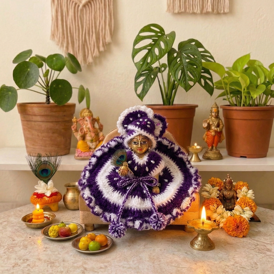 Crochet Laddu Gopal Dress (Poshak)