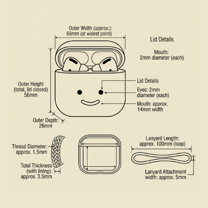 Crochet Apple Airpods Pro Case